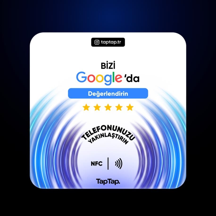 Google yorum NFC kartı